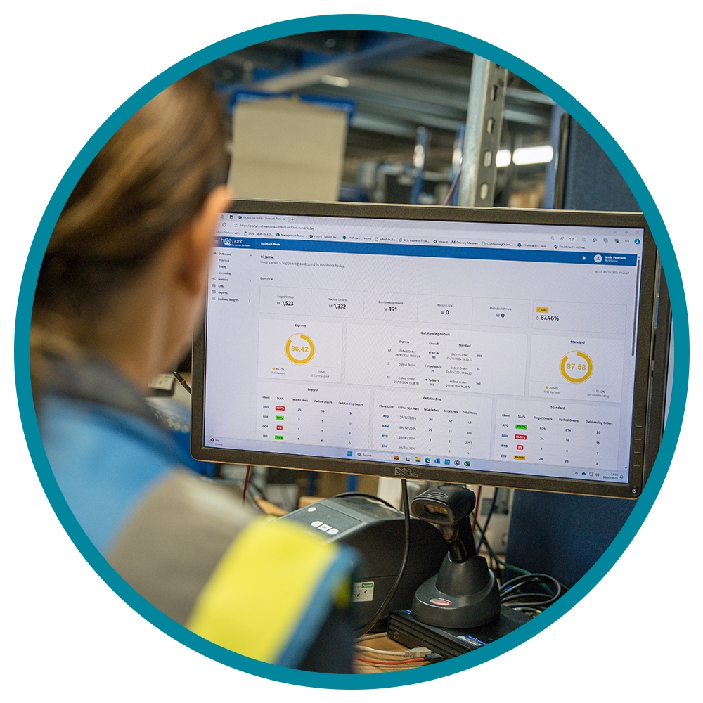 returns management- computer screen