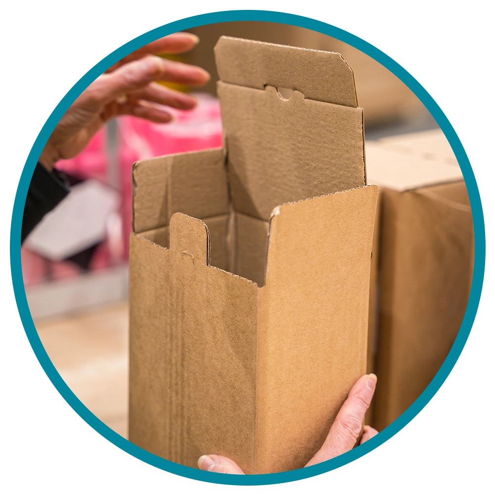 sustainable packaging solutions- cardboard box